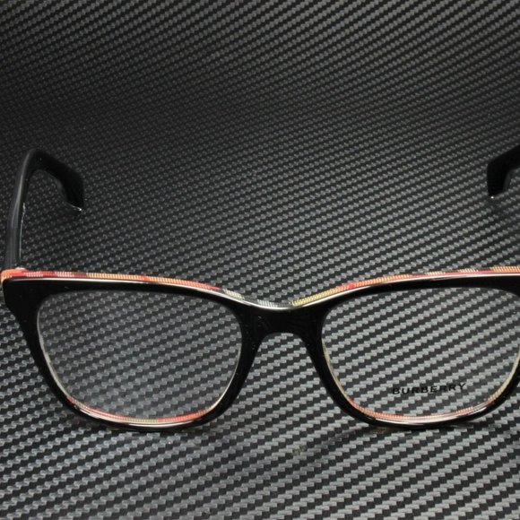 Burberry Checkered Frame 51mm Eyeglasses - Picture 4 of 5